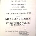 Afiș concert Nicolae Iliescu si PHILARMONIA București