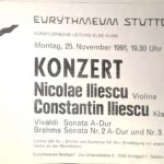 Afiș concert Nicolae Iliescu si PHILARMONIA București